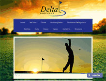 Tablet Screenshot of deltagolfcourse.com